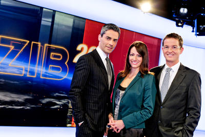 Im Bild: Roman Rafreider, Lisa Gadenstätter, Matthias Euba.
Fotocredit:ORF/Hans Leitner