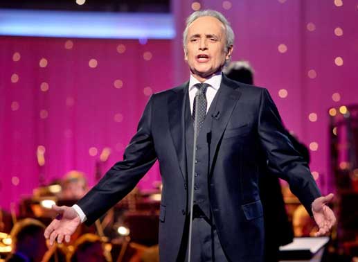 Startenor und Moderator der Sendung José Carreras. Bild: Sender