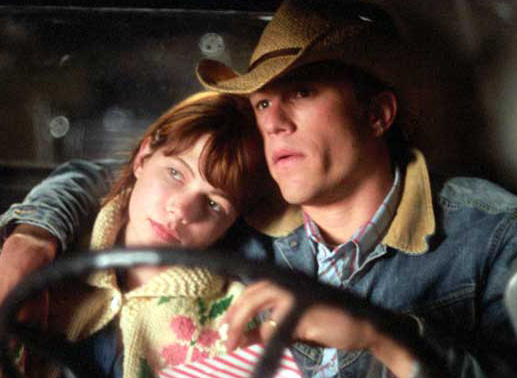 Der stille Ennis (Heath Ledger) hat mit seiner Frau Alma (Michelle Williams) zwei T&ouml;chter. Bild: Sender