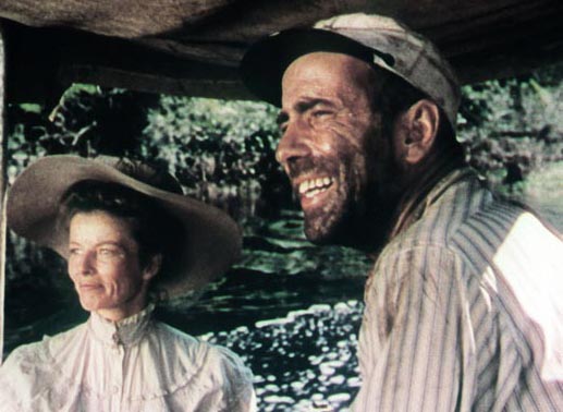 Ein ungleiches Paar: Katharine Hepburn (Rosie) und Humphrey Bogart (Kapitän Allnut). Bild: Sender