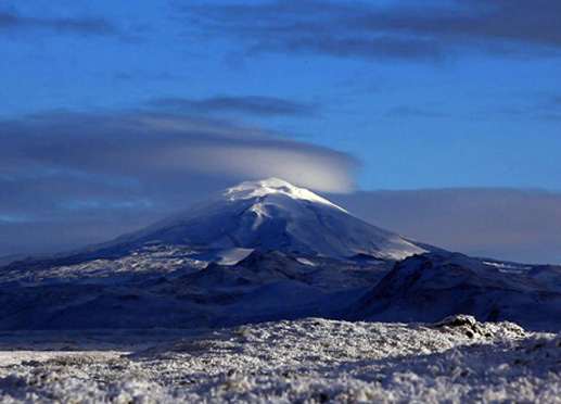 Die Hekla ist Islands aktivster Vulkan mit regelmäßigen Ausbrüchen. Bild: Sender