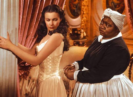 Vivien Leigh als Scarlett O'Hara, Hattie McDaniel als Mammy. Bild: Sender