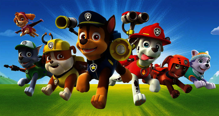 Die Paw Patrol. Bild: Sender / 2016 Spin Master PAW Productions Inc. All Rights Reserved. / 2016 Viacom International Inc.