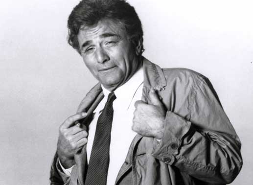 Peter Falk in seiner Paraderolle als Inspektor Columbo. Bild: Sender