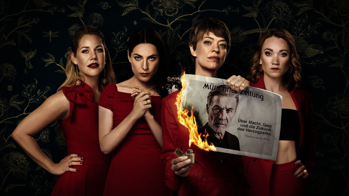 Herzogpark: Felicitas Woll, Antje Traue, Heike Makatsch und Maria Potthoff. Bild: Sender/RTL