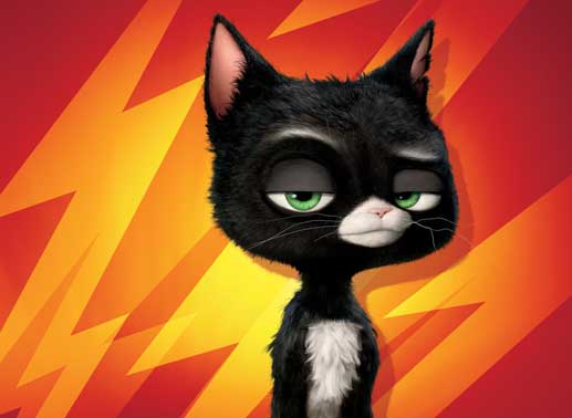 Die Stra&szlig;enkatze Mittens kann sich das seltsame Verhalten von Bolt anfangs nicht erkl&auml;ren ... Bild: Sender/Disney