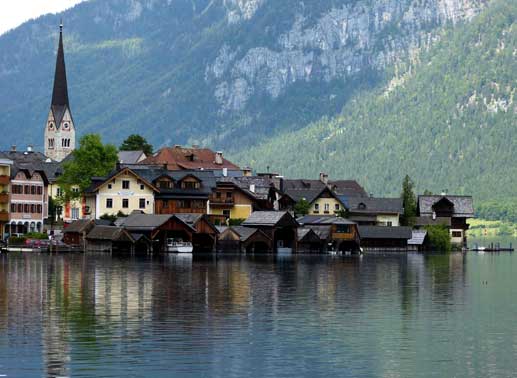 Der Hallstätter See im Salzkammergut. Bild: Sender