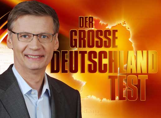 Günther Jauch präsentiert den großen Deutschland Test. Bild: Sender