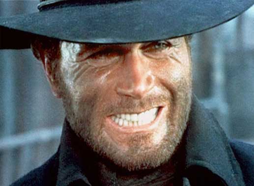 Django (Franco Nero) zeigt seinen Gegnern die Zähne. Bild: Sender