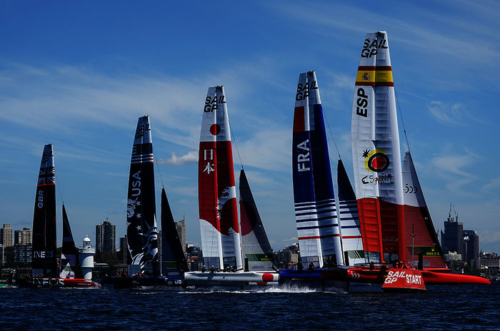 Die Sail-GP auf ServusTV. Bild: Sender / © Sail GP / Bob Martin