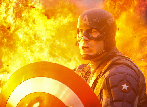 Chris Evans (Captain America). Bild: Sender