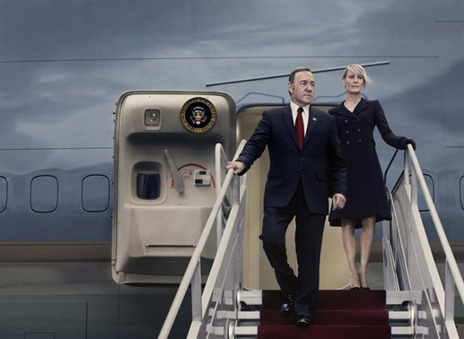Sind bereits in Staffel 3 gelandet. Kevin Spacey und Robin Wright. Bild: Sender