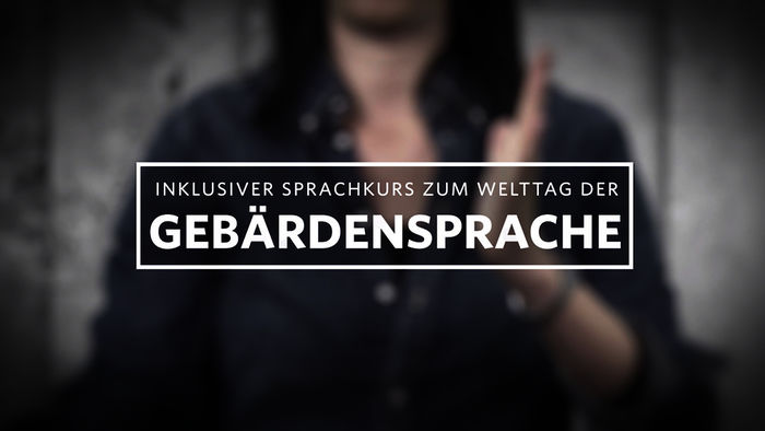 Zum Welttag der Gebärdensprache. Bild: Sender/ORF