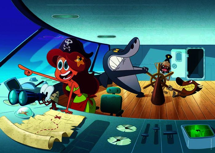 Marina, Sharko und Zig. Bild: Sender / Xilam Animation