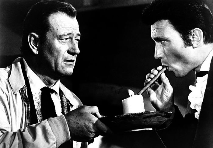 John Wayne (Colonel Davy Crockett) und Laurence Harvey (Colonel William Travis). Bild: Sender / 1960 Metro-Goldwyn-Meyer
