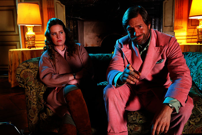 Queens of Comedy: Diana Amft und Henning Baum in der Rosamunde Pilcher-Parodie. Bild: Sender / ZDF und Frank Hempel.