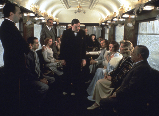 Jean-Pierre Cassel, Anthony Perkins, Vanessa Redgrave, Sean Connery, Albert Finney, Michael York, Jacqueline Bisset, Lauren Bacall, Martin Balsam. Bild: Sender