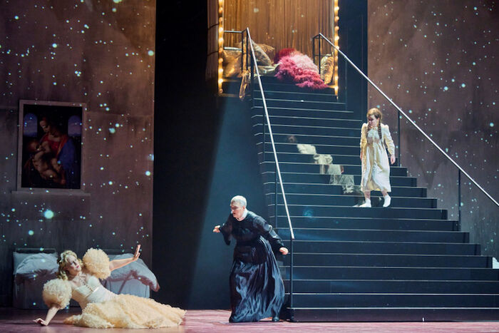 „Die Frau ohne Schatten“ von Richard Strauss aus dem Festspielhaus Baden-Baden in einer Inszenierung von Lydia Steier. Bild: Sender / ZDF / Martin Sigmund.